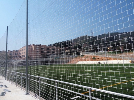 Red deportiva campo de fútbol Vall d'Hebron, Barcelona