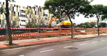 Valla metálica móvil Montgat, Barcelona