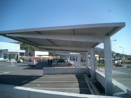Marquesina metálica simple LIDL