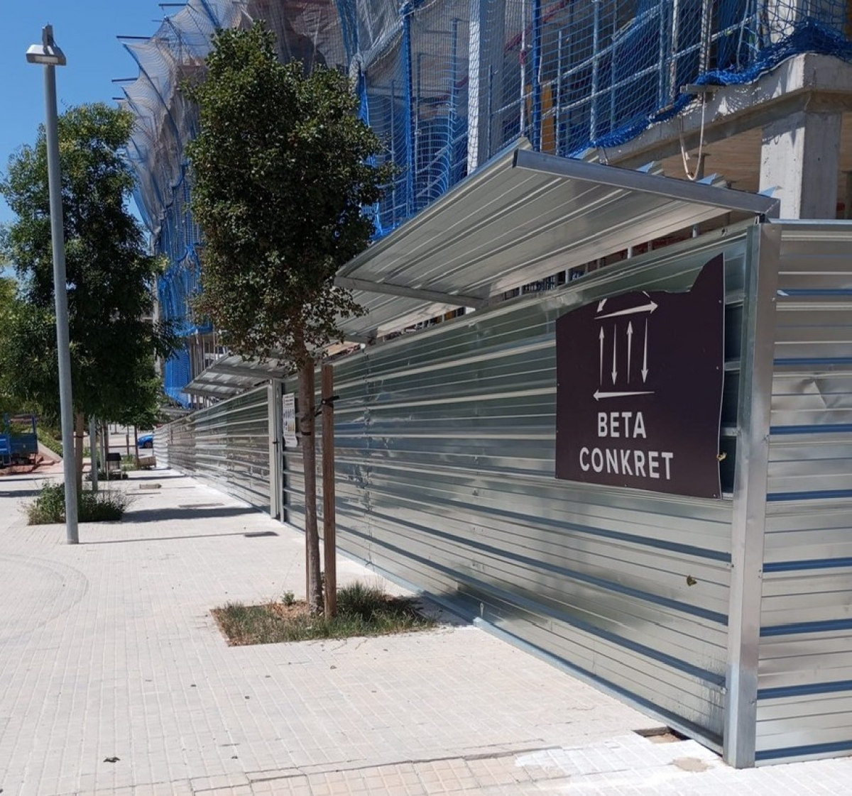Bayonetas de protección para vallas de obra